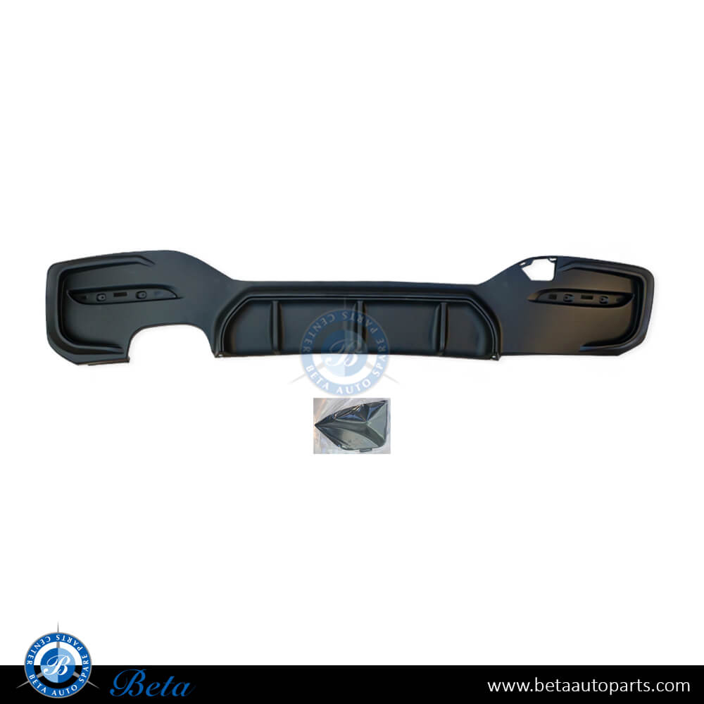 Rear Diffuser M - Performance for 120/125 1H/2M Matt Black color for BMW 1 Series F20 LCI / F21 LCI 2015-2019 models, Part Number 51128060304 Rear Diffuser M - Performance for 120/125 1H/2M Matt Black color for BMW 1 Series F20 LCI / F21 LCI 2015-2019 models, Part Number 51128060304